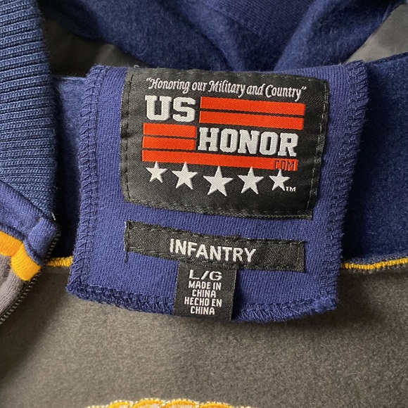 US HONOR Americas Navy Hoodie, Large. NWT - Picture 8 of 14
